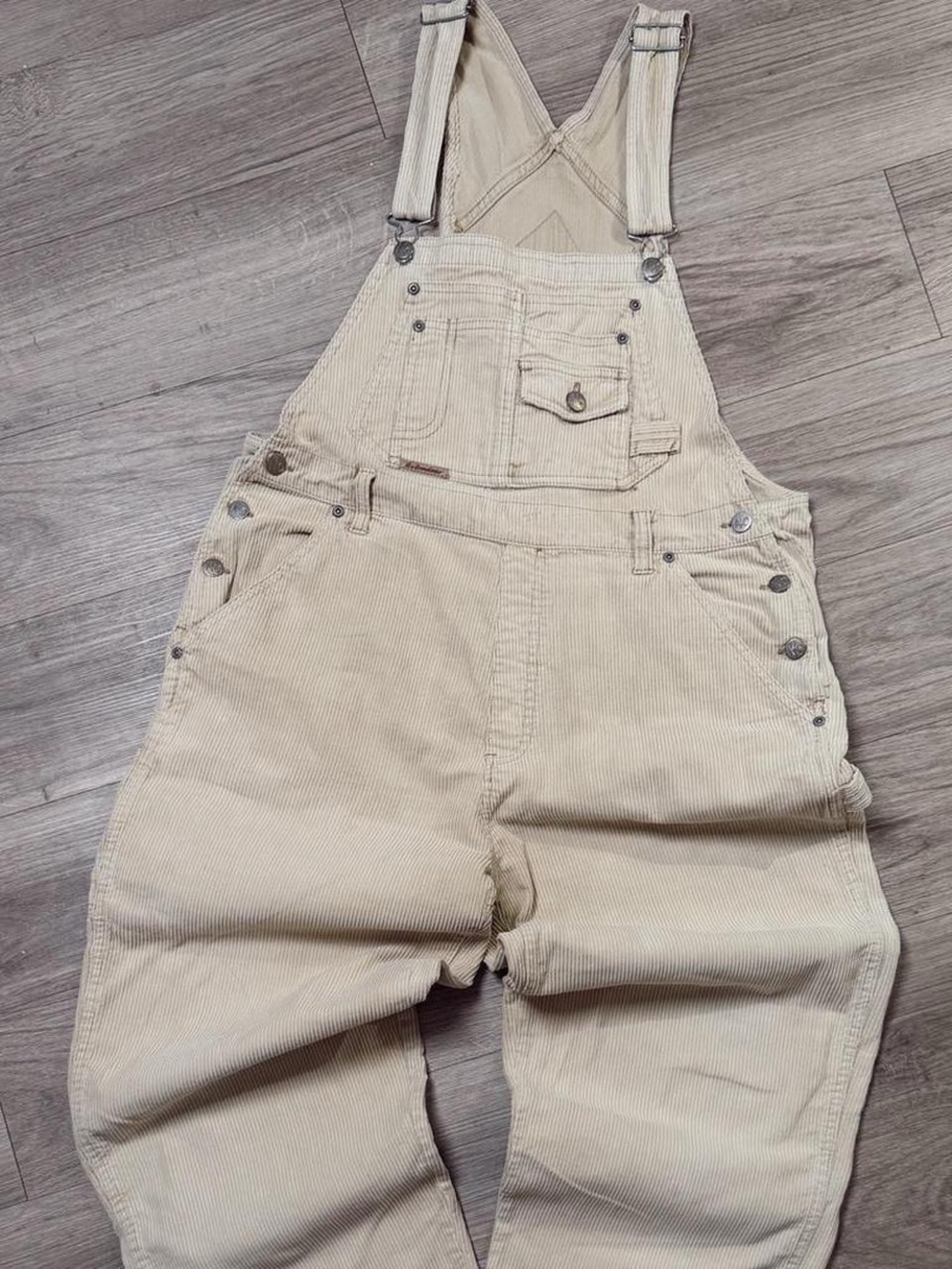 No Boundaries Cream Corduroy Women’s Overalls